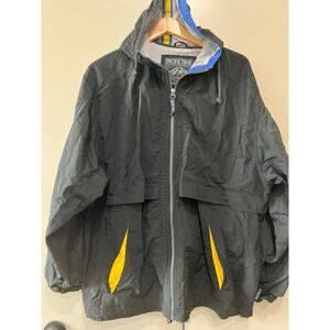 Vintage Pacific Trail Black Vented Bomber Jacket size L